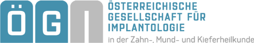 Logo der Österreichischen Gesellschaft für Implantologie in der Zahn-, Mund- und Kieferheilkunde (ÖGI).